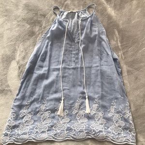 Saint Tropez Blue White Striped Tank Top